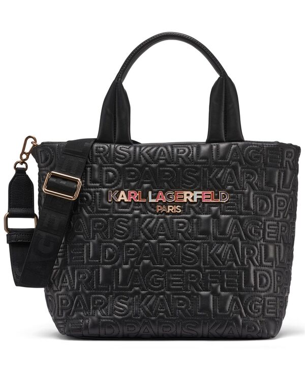 カール ラガーフェルド レディース バッグ KARLAGERFELD PARIS Voyage Crossbody Tote Bag Black Multi ブラック