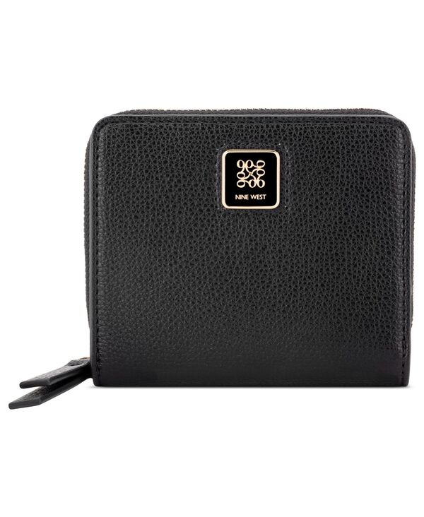 ナインウェスト レディース アクセサリー 財布 Nine West Dorsey Small Zip Around Wallet Black ブラック|ReVida 店