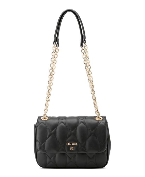 ナインウェスト レディース バッグ Nine West Rue Chain Convertible Flap Crossbody Bag Black ブラック|ReVida 店
