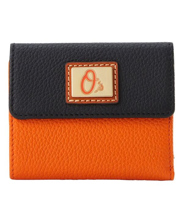 ドーネイアンドバーク レディース 佩び物 札入れ Dooney \u0026 Bourke Baltimore Orioles Flap Credit Card Wallet Orange オレンジ色
