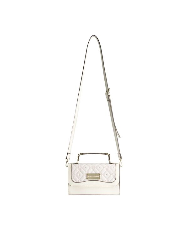 トゥルーレリジョン レディース バッグ デニム True Religion Studdedenim Flap Bag White ホワイト