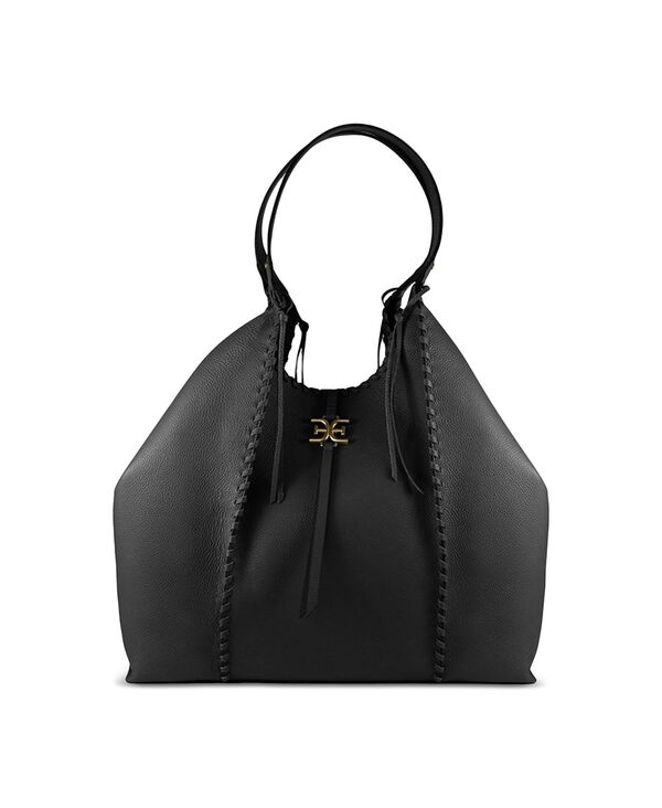 サムエデルマン レディース バッグ レザー Sam Edelman Women'sylvia Large Leather Tobo bag Black ブラック|ReVida 店