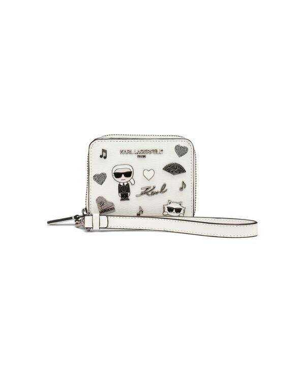 カール ラガーフェルド レディース アクセサリー 財布 KARLAGERFELD PARIS Maybelle Wallet Winter White ホワイト|ReVida 店