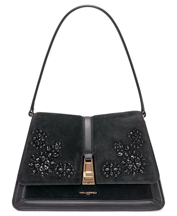 カール ラガーフェルド レディース バッグ KARLAGERFELD PARIS Mercerie Shoulder Bag Black ブラック