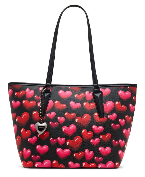 ベッツィジョンソン レディース バッグ Betsey Johnson Bubble Hearts Medium Tote Bag Black/Multi ブラック