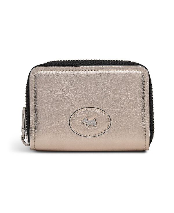 ラドリー 英国の首都 レディース 付属品 紙入れ トール Radley London Heath Crescent Metallic Zip Around Wallet Pyrite メタリック