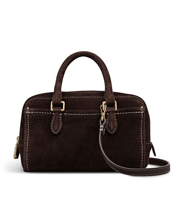 ラドリー ロンドン レディース バッグ スエード Radley London Portland Way Suede Small Zip Around Grabag Dark Oak
