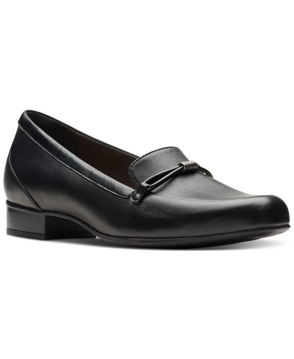 クラークス レディース シューズ スリッポン・ローファー Clarks Women's Juliet Shine Slip-On Loafers Black Leat ブラック