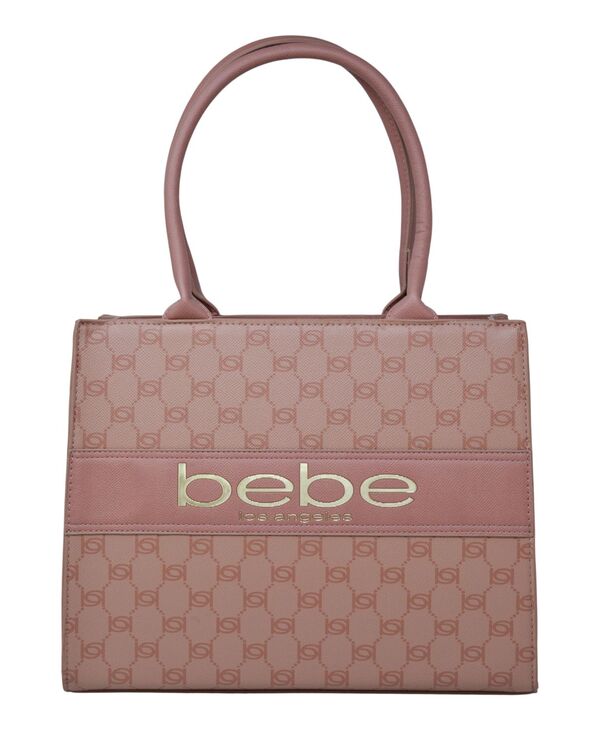 ベベ レディース バッグ Bebe Serena Monogram Tote Bag Dusty Rose