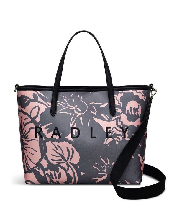 ラドリー ロンドン レディース バッグ フラワー柄 フラワー Radley London Southwell Gardens Floral Medium Grabag Black ブラック