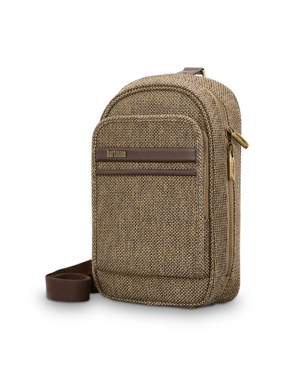 ハート型マン レディース 御徒面子 うしろ側容器に並べる・背嚢 ツィード Hartmann Tweed Sling Bag Tweed/ Naturaleather