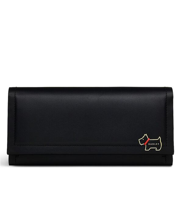 ラドリー 英国の首都 レディース 佩び物 札入れ ミニ Radley London Heritage Lane Mini Flap Over Wallet Black 黒いこと