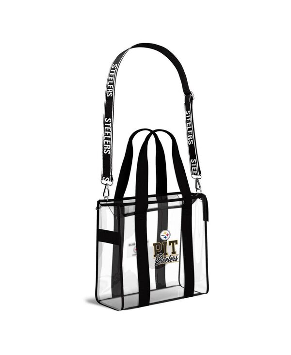 ウェア バイ エリン アンドルーズ レディース バッグ Tシャツ WEAR by Erin Andrews Pittsburgh Steelerstadium with Team Color Trim Tote Bag No Color｜ReVida 店