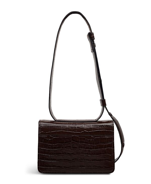 ラドリー ロンドン レディース バッグ Radley London The Belsize Croc Small Flapover Shoulder Bag Dark Oak