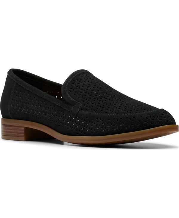 クラークス レディース シューズ パンプス Clarks Collection Women's Trish Cove Slip-On Shoes Black Suede ブラック