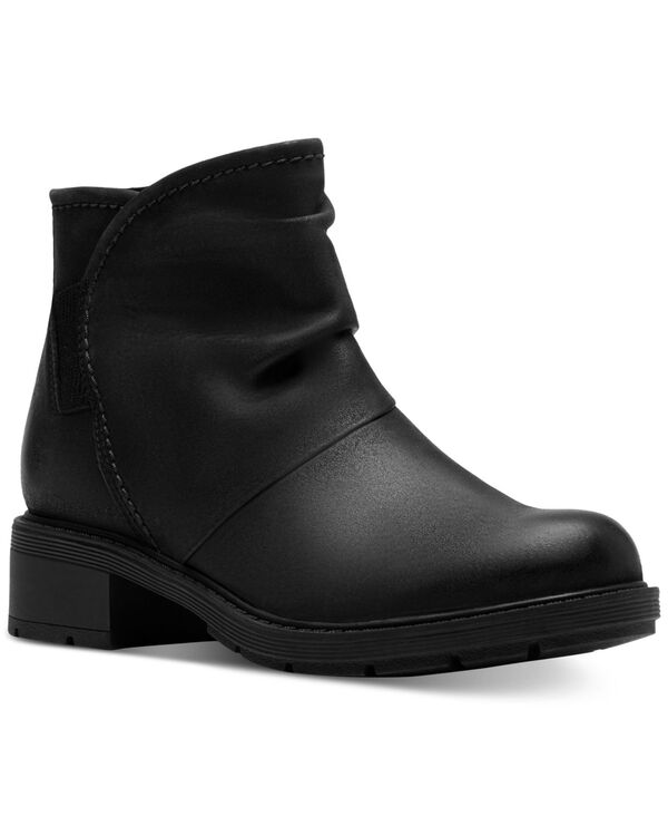 クラークス レディース シューズ ブーツ・レインブーツ ヒール Clarks Collection Women's Hearth Sofia Block Heel Boots Black Leather ブラック