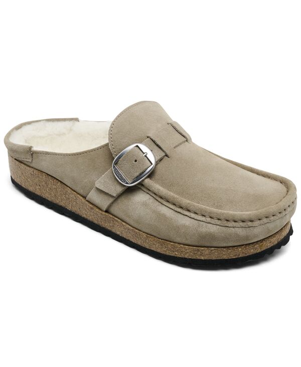 ビルケンシュトック レディース シューズ サンダル スエード レザー Birkenstock Women's Buckley Shearling Suede Leather Clogs from Finish Line Taupe トープ|ReVida 店