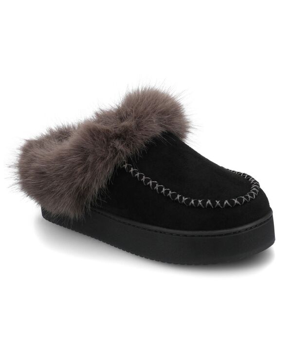 ジュルネ コレクション レディース シューズ サンダル Journee Collection Women's Taran Round Toe Clog Slippers Black ブラック