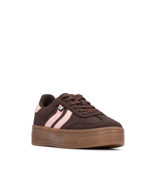 キシタイ レディース シューズ スニーカー スエード XTI Women'suede Urban Comfort Casual Sneakers Brown ブラウン