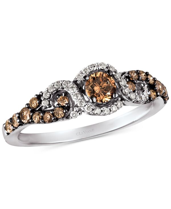 ル ヴァン レディース アクセサリー リング Le Vian Diamond Three-Stone Ring in 14k Rose Gold (1/2 ct.w.) (Also Available in Yellow Gold or White Gold) White Gold ホワイト|ReVida 店