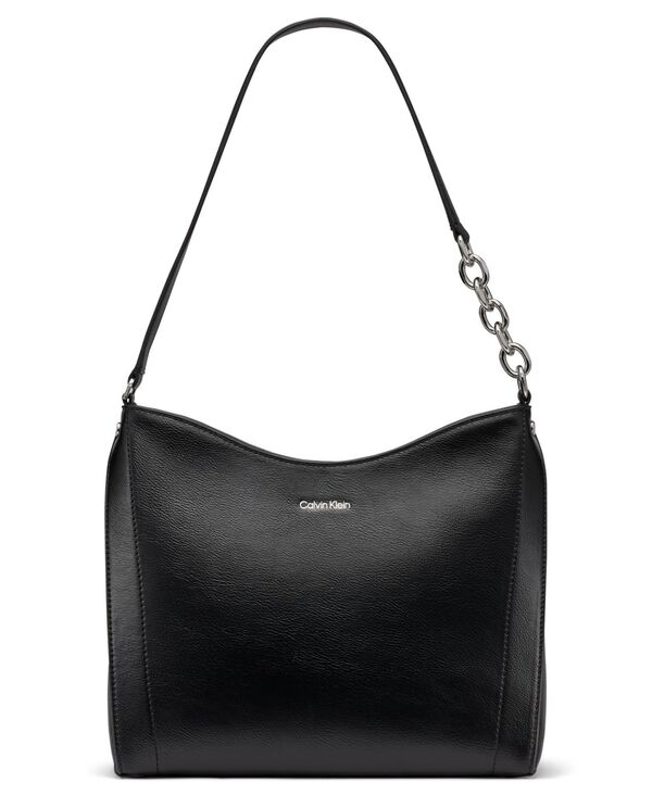 カルバンクライン レディース バッグ Calvin Kleinova Top Zipper Chain Shoulder Bag Black ブラック