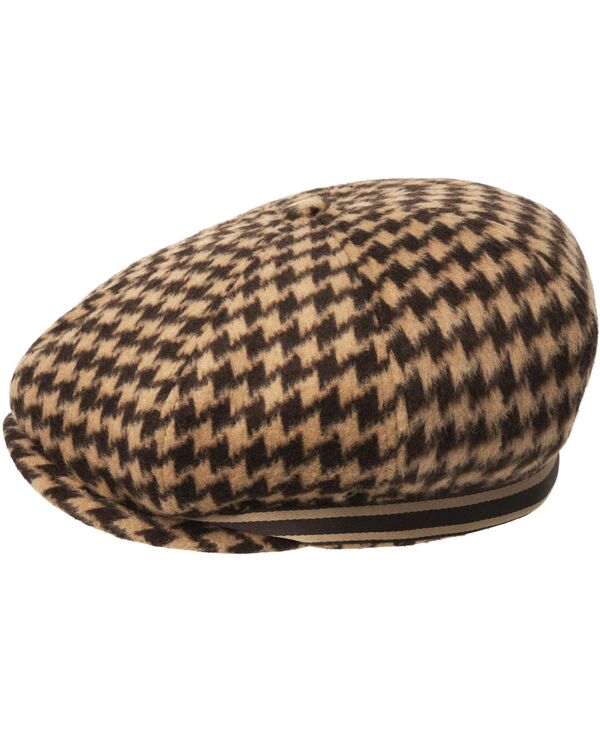 カンゴール レディース アクセサリー 帽子 キャップ Kangol Block Zig Driving Cap Brown ブラウン|ReVida 店