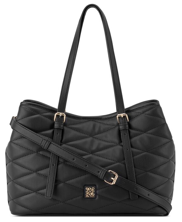 ナインウェスト レディース 御徒面子 ミニ Nine West Anders Carryall Mini Satchel Bag Black 黒いこと レディースバッグ-ハンドバッグ-バッグ