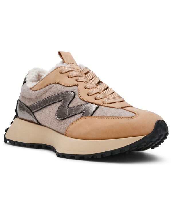 スティーブ マデン レディース シューズ スニーカー スピード競技 Steve Madden Women\u0027s Campo Lace-Up Sneakers Pewter/Tan/Oatmeal ピューター