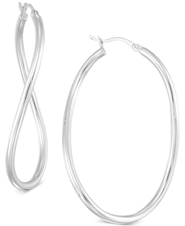 シモン アイ スミス レディース アクセサリー ピアス・イヤリング Simone I. Smith Wavy Hoop Earrings in 18k Gold over Sterling Silver or Sterling Silver シルバー｜ReVida 店