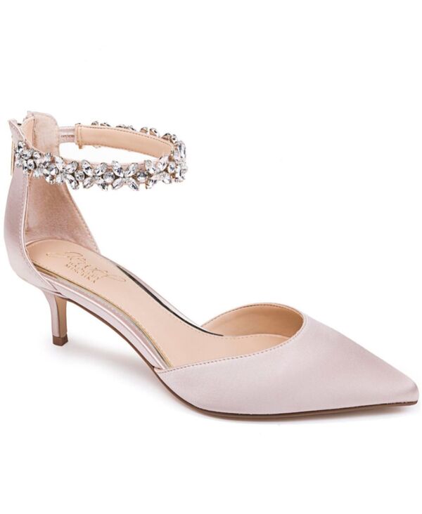 ジュウェルダグレイミシュカ レディース シューズ パンプス ヒール Jewel Badgley Mischka Women's Robles Kitten Heel Evening Pumps Champagne シャンパン