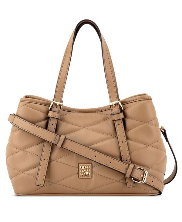 ナインウェスト レディース バッグ ミニ Nine West Anders Mini Satchel Bag Dark Camel キャメル|ReVida 店