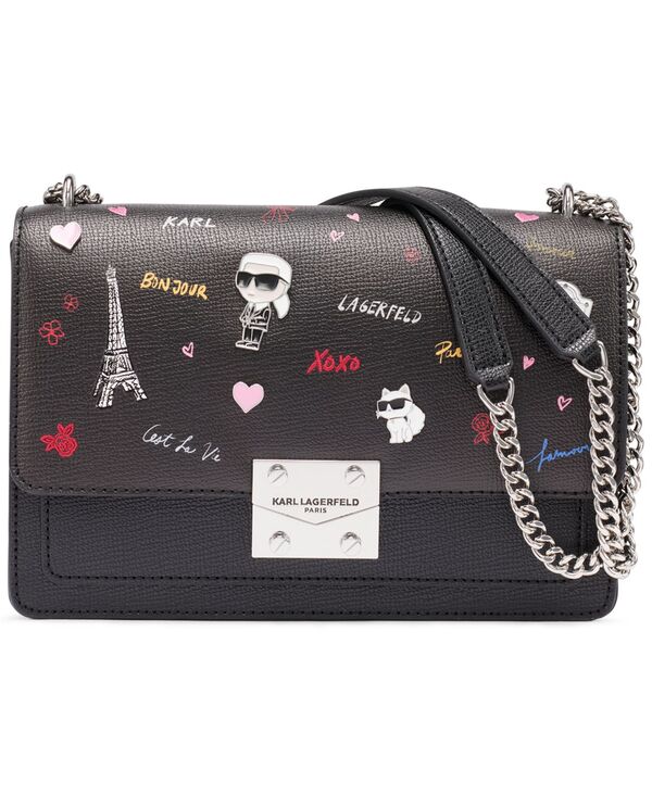 カール ラガーフェルド レディース バッグ ミニ KARLAGERFELD PARIS Corrine Mini Shoulder Bag Black Multi ブラック
