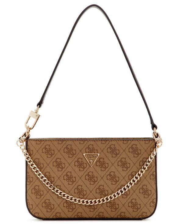 ゲス レディース 御徒面子 GUESS Noelle II Small Top Zip Shoulder Bag Latte Logo バッグ-レディースバッグ-バッグ・小物・ブランド雑貨
