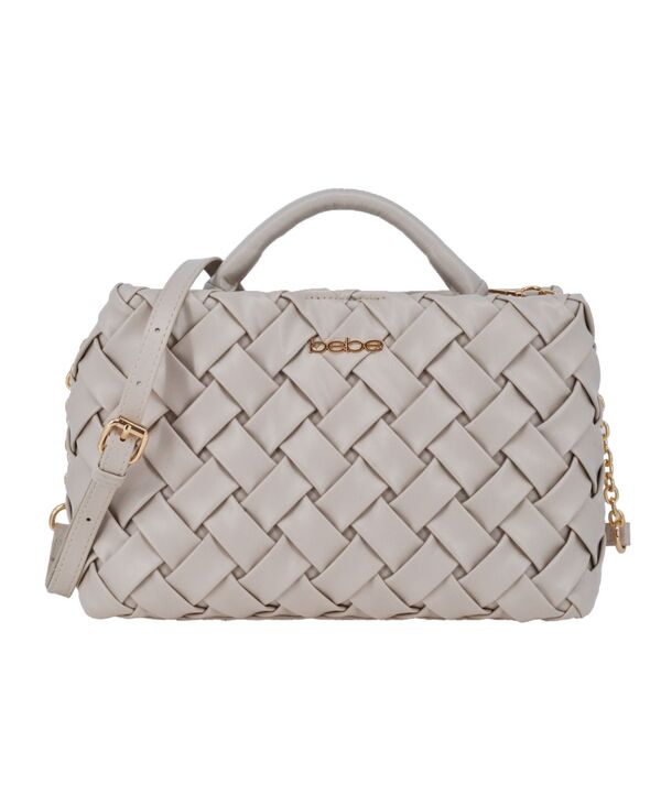 ベベ レディース バッグ Bebe Women's Luca Small Satchel Crossbody Bag Cream クリーム｜ReVida 店