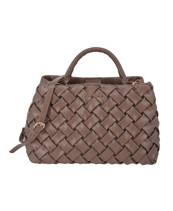 ベベ レディース バッグ Bebe Women's Luca Medium Satchel Bag Taupe トープ｜ReVida 店
