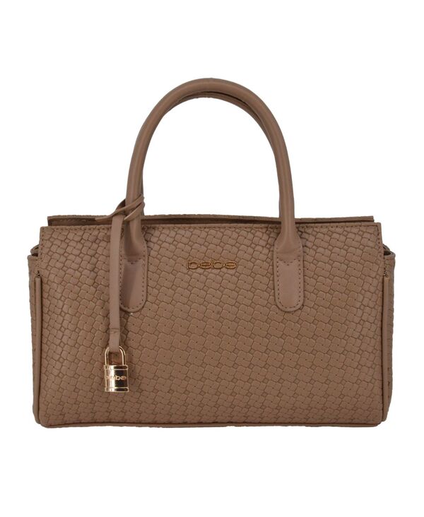 ベベ レディース バッグ Bebe Women's Otto Small Satchel Bag Taupe トープ｜ReVida 店