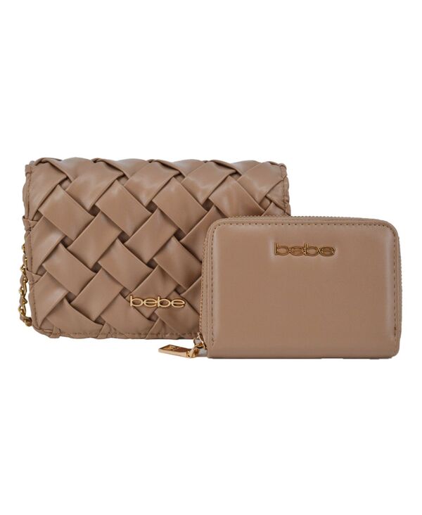 ベベ レディース 付属品 紙入れ ミニ Bebe Women\u0027s Luca Mini Crossbody Bag with Wallet Beige ベージュ