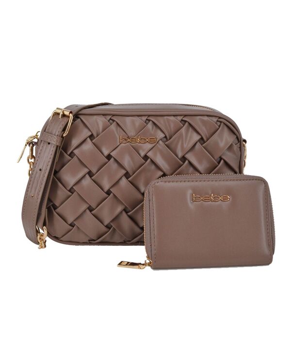 ベベ レディース 付属品 紙入れ Bebe Women\u0027s Luca Small Camera Bag with Walletaupe トープ