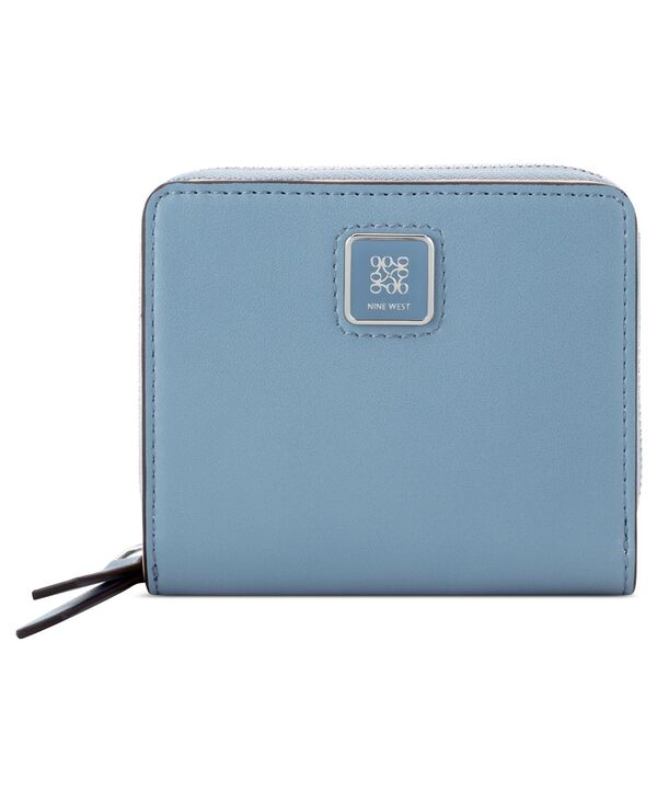 ナインウェスト レディース アクセサリー 財布 Nine West Dorsey Small Zip Around Wallet Pale Denim デニム|ReVida 店