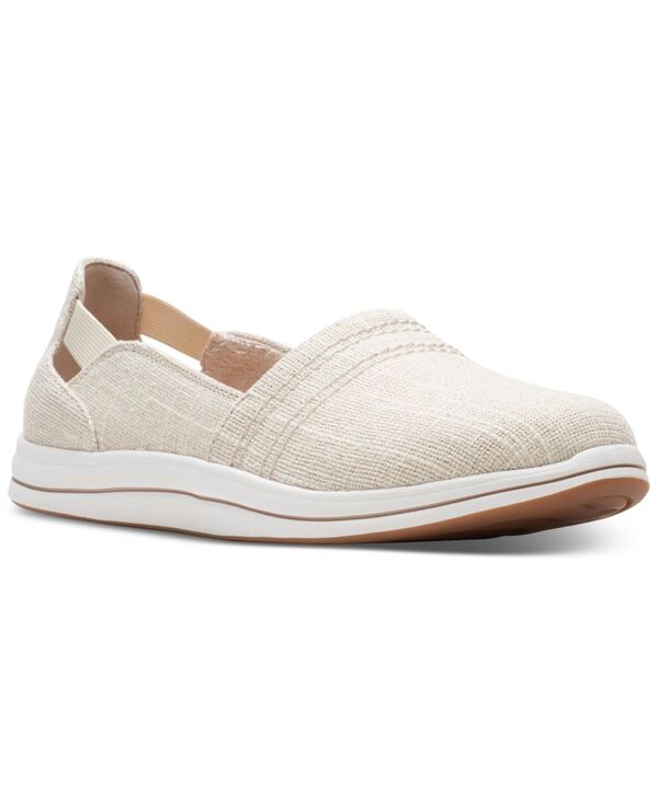 クラークス レディース シューズ スニーカー Clarks Women's Cloudsteppers Breeze Step II Slip On Sneakers Natural Interest