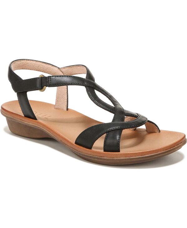 ソウルニュトライザー レディース シューズ サンダル Soul Naturalizer Women'solo Strappy Sandals Black Faux Leather ブラック
