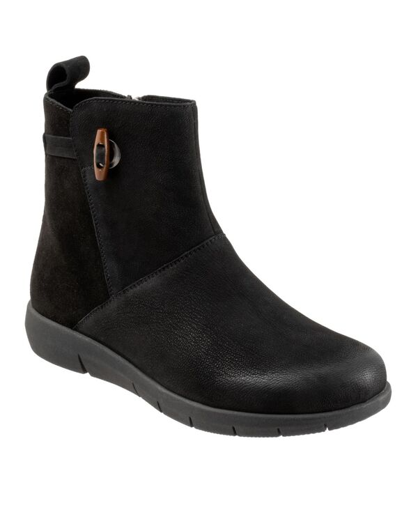 ソフトウォーク レディース シューズ ブーツ・レインブーツ SoftWalk Adelaide Boot Black nubuck ブラック