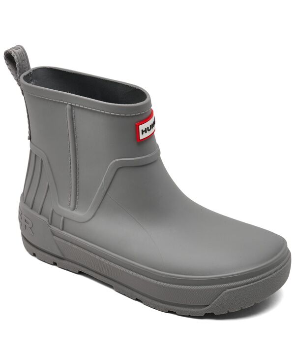 ハンター レディース シューズ ブーツ・レインブーツ Hunter Women's Wales Waterproof Rain Booties from Finish Line Light Gray グレー｜ReVida 店