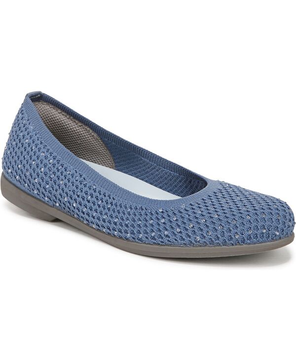 ライフストライド レディース シューズ パンプス LifeStride Women\u0027s Kallie Washable Round Toe Ballet Flats Elemental Blue Knit Fabric 青み