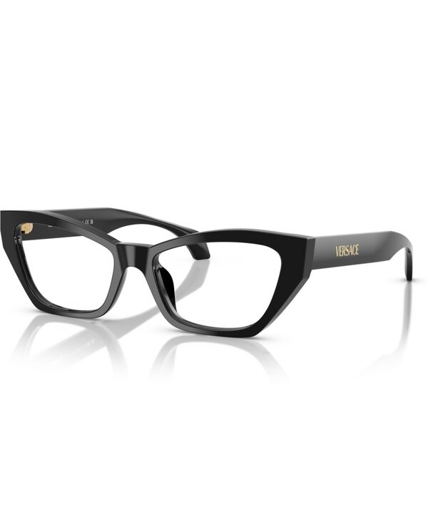 ヴェルサーチ レディース 添え物 サングラス・アイウェア Versace Women\u0027s Cat Eyeglasses VE3373U Black 黒いこと