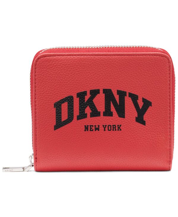 ダナ キャラン ニューヨーク州 レディース 付属品 紙入れ DKNY Women\u0027s Hadlee Zipper Around Wallet Bright Red 赤いこと