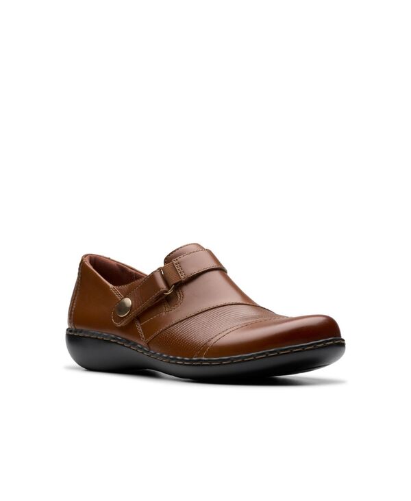 クラークス レディース シューズ パンプス Clarks Women's Collection Ashland Gem Slip On Shoes Tan Leather タン