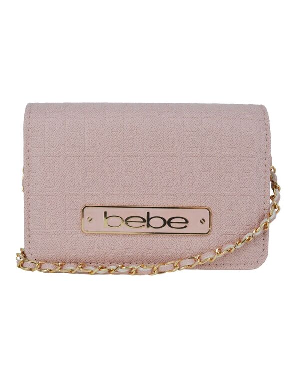 ベベ レディース バッグ ミニ Bebe Women's Thea Mini Crossbody Bag Powder Pink ピンク｜ReVida 店