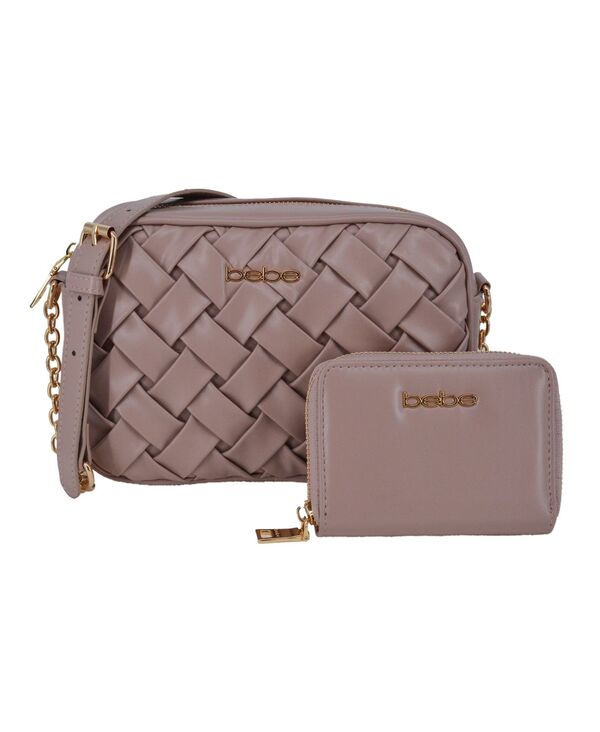 ベベ レディース 付属品 紙入れ Bebe Women\u0027s Luca Small Camera Bag with Wallet Mauve