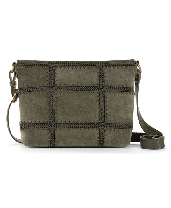 ザサック レディース バッグ レザー The Sak Melrose Leather Small Crossbody Bag Mossuede Patch
